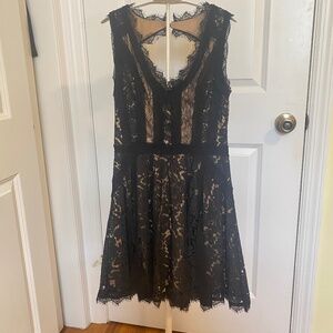 Heartloom Womens Dress Size Small Petite Lace Whimsygoth Little Black Dress Lace
